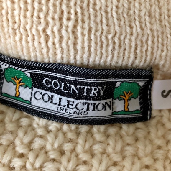 Irish wool fisherman sweater - Picture 4 of 7